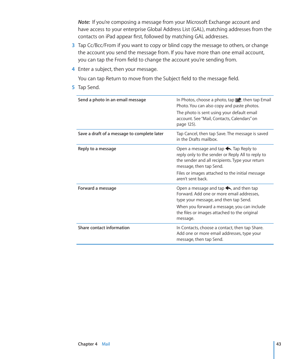 Apple iPad iOS 3.2 User Manual | Page 43 / 154