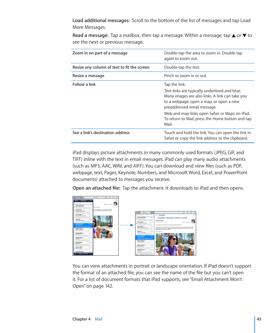 Apple iPad iOS 3.2 User Manual | Page 45 / 154