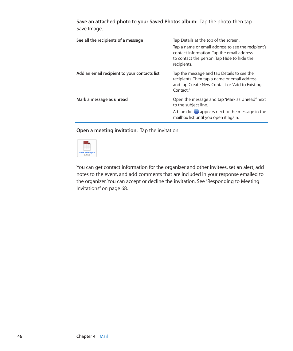 Apple iPad iOS 3.2 User Manual | Page 46 / 154