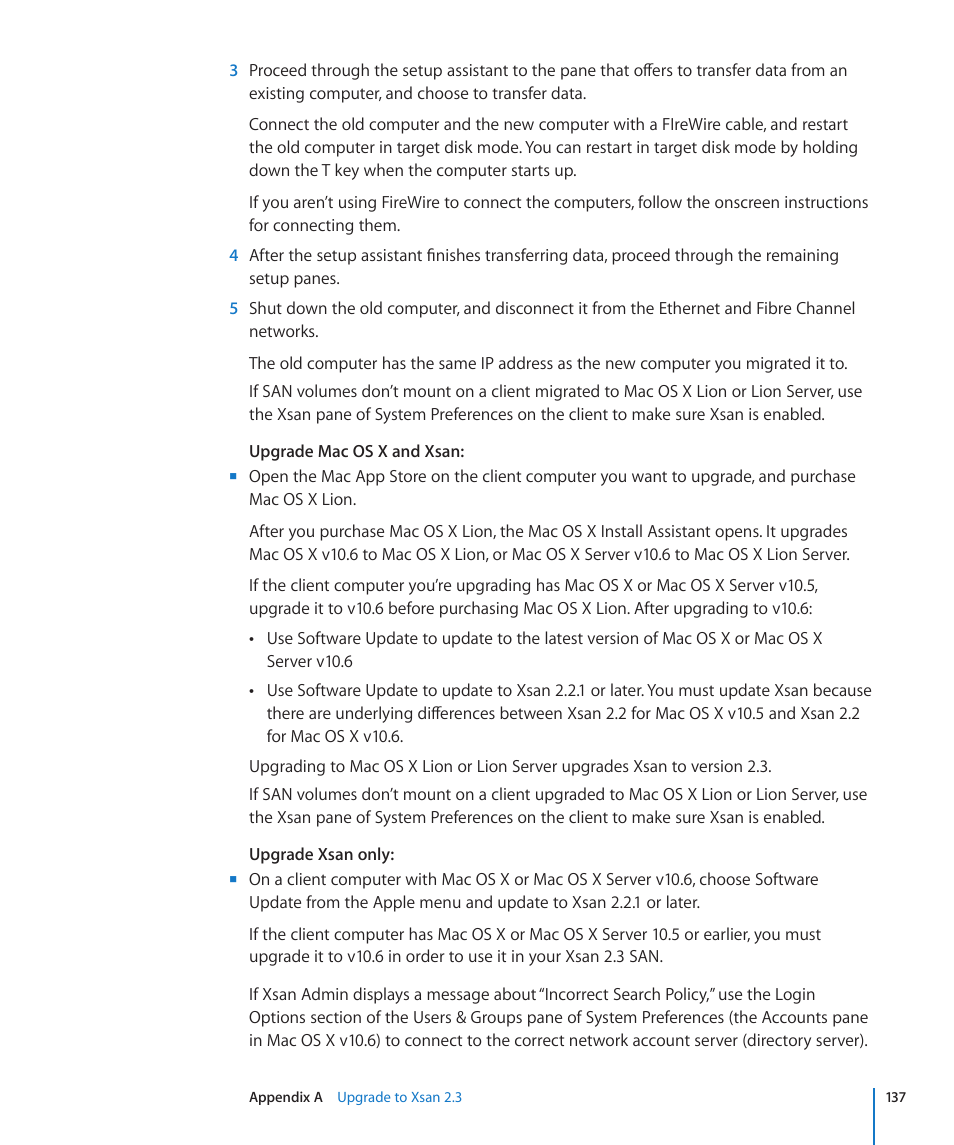 Apple Xsan 2 User Manual | Page 137 / 165