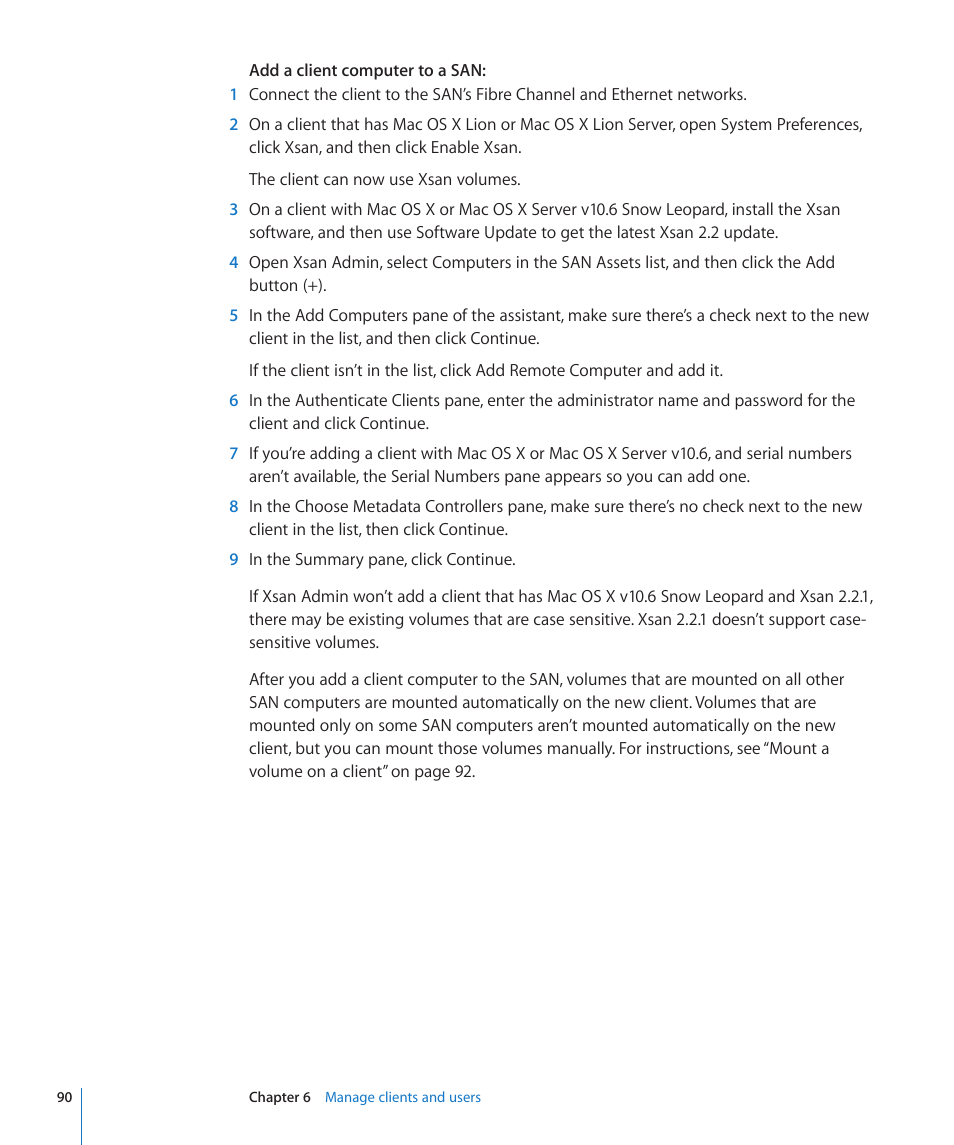 Apple Xsan 2 User Manual | Page 90 / 165
