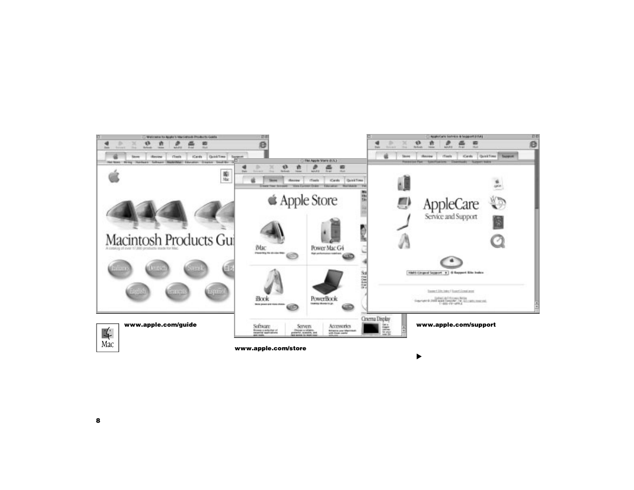 How can i get started on the world wide web | Apple iBook (Original) User Manual | Page 8 / 32