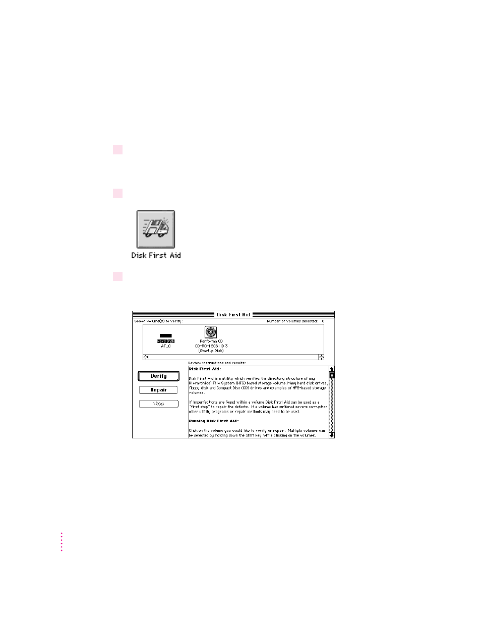 How to repair a hard disk or floppy disk | Apple Macintosh Performa 6400 Series User Manual | Page 106 / 209