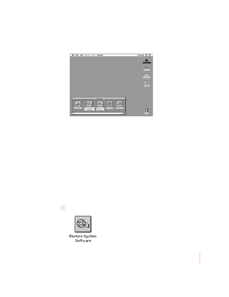 Reinstalling your system software | Apple Macintosh Performa 6400 Series User Manual | Page 115 / 209