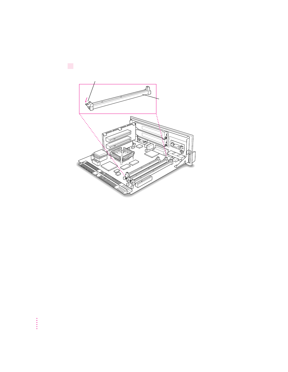 Installing a dram dimm | Apple Macintosh Performa 6400 Series User Manual | Page 172 / 209