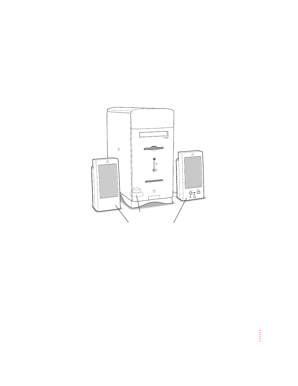 Connecting external stereo speakers | Apple Macintosh Performa 6400 Series User Manual | Page 49 / 209