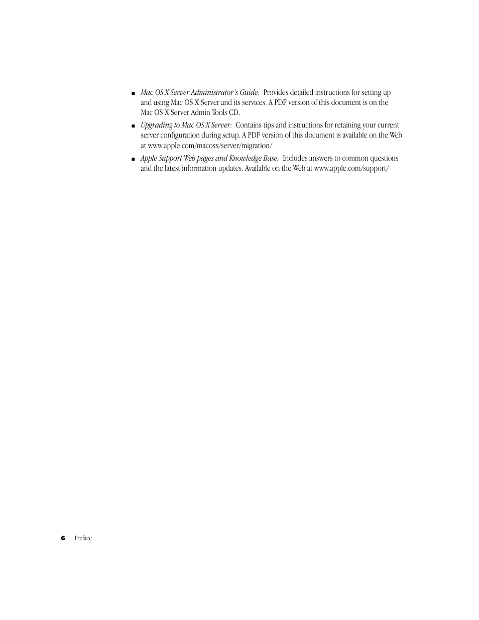 Apple Mac OS X Server v10.2 User Manual | Page 6 / 24