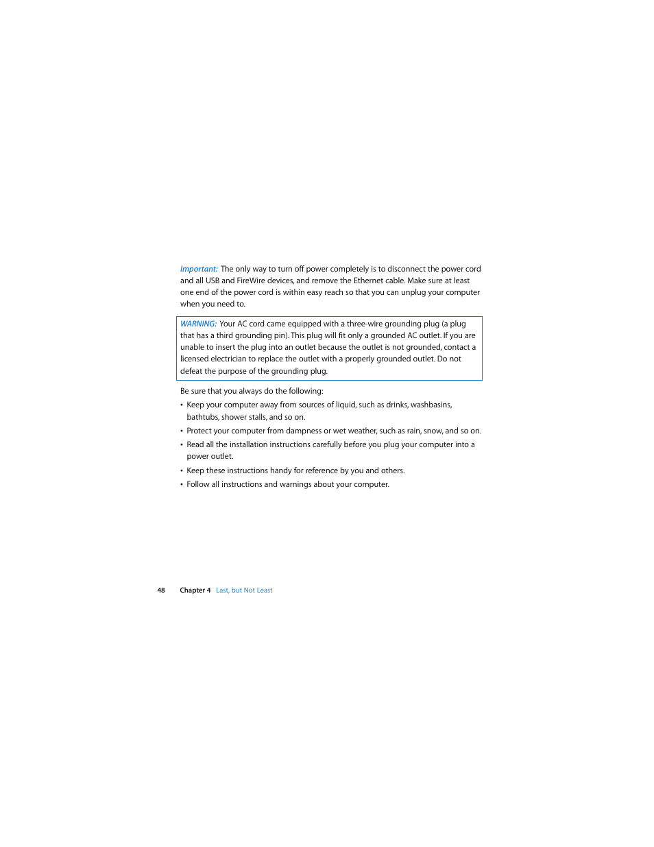 Apple Mac mini (Intel-based; Mid 2007) User Manual | Page 48 / 72