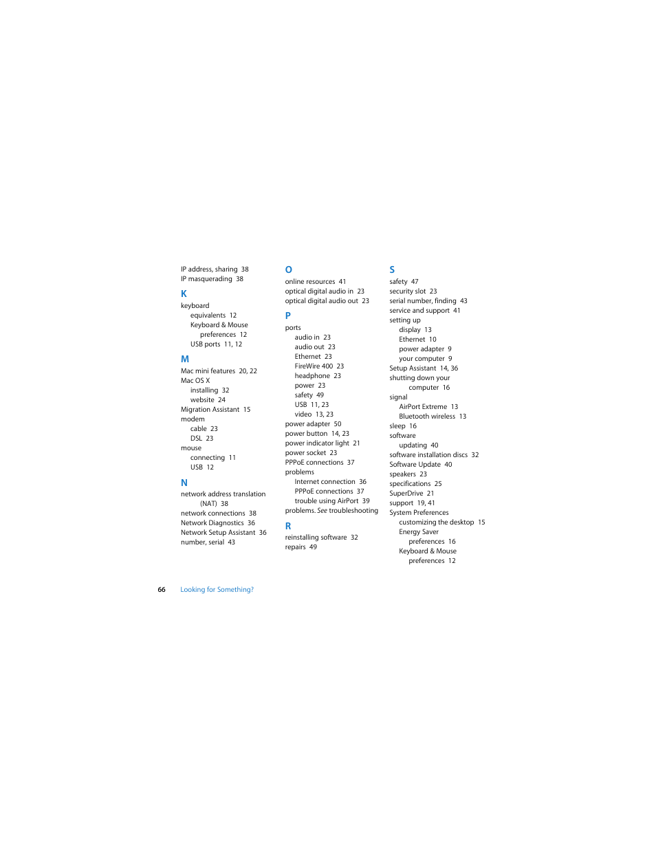 Apple Mac mini (Intel-based; Mid 2007) User Manual | Page 66 / 72