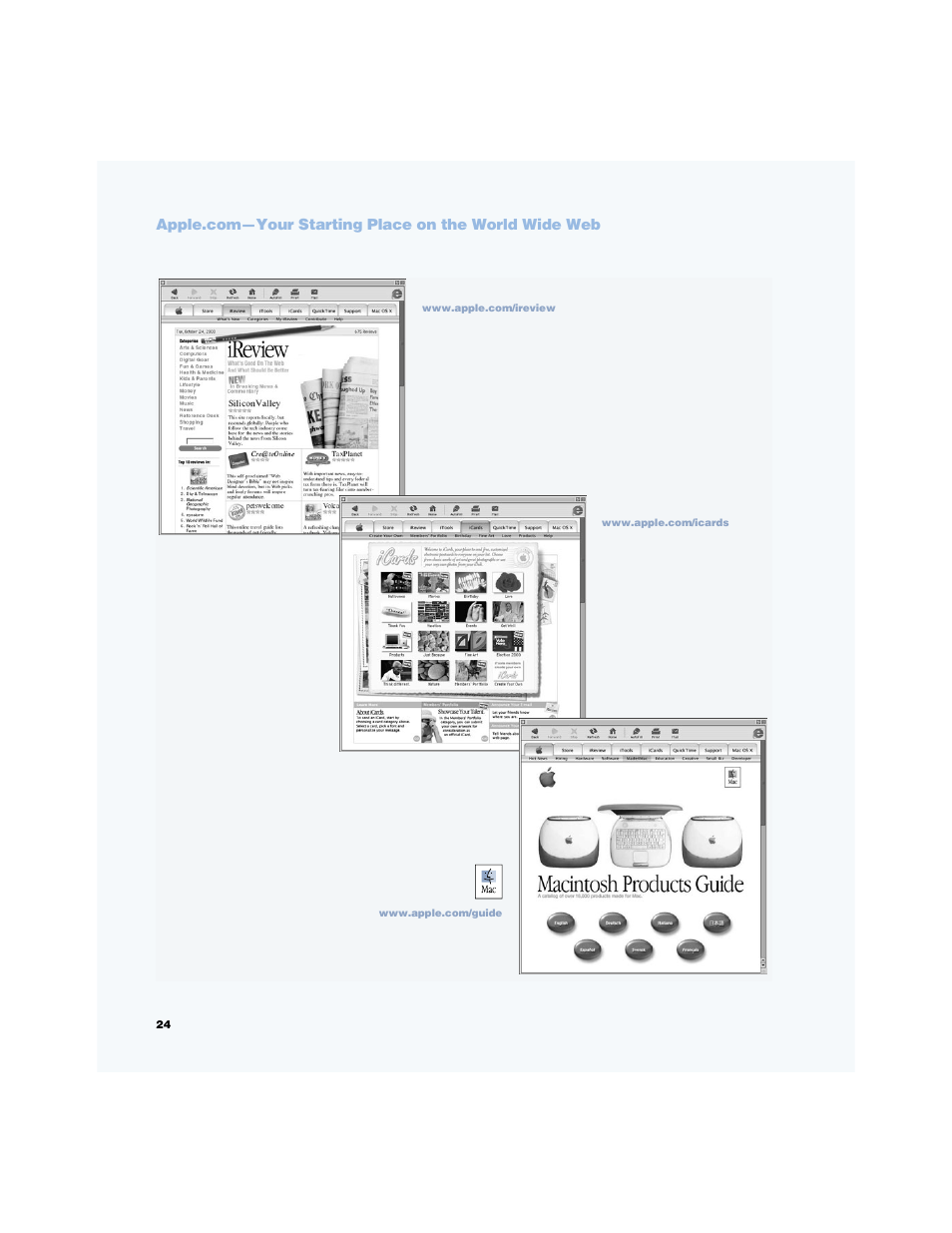 Macintosh products guide, Icards, Ireview | Apple Power Mac G4 (Digital Audio) User Manual | Page 24 / 88