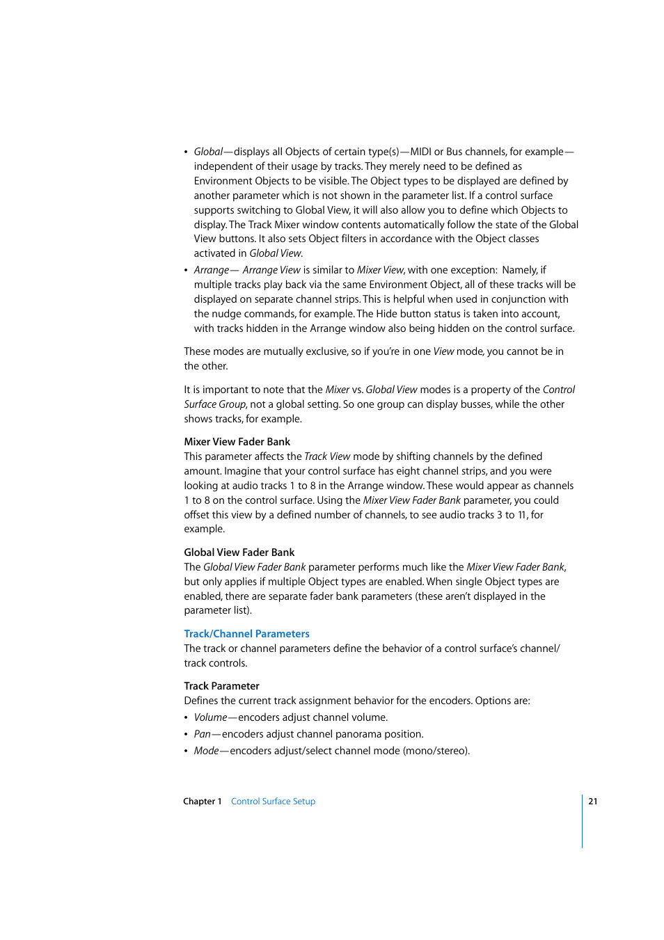 Apple Logic Pro 7.2 User Manual | Page 21 / 255