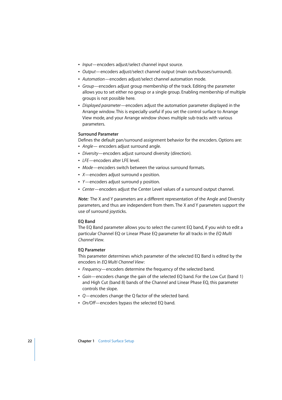 Apple Logic Pro 7.2 User Manual | Page 22 / 255