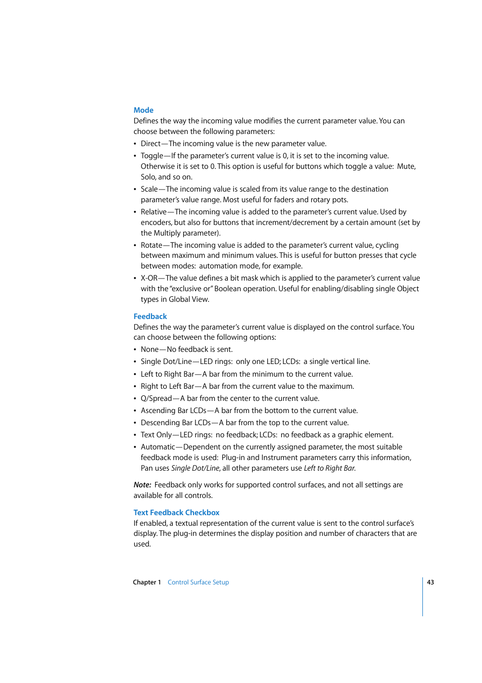 Apple Logic Pro 7.2 User Manual | Page 43 / 255