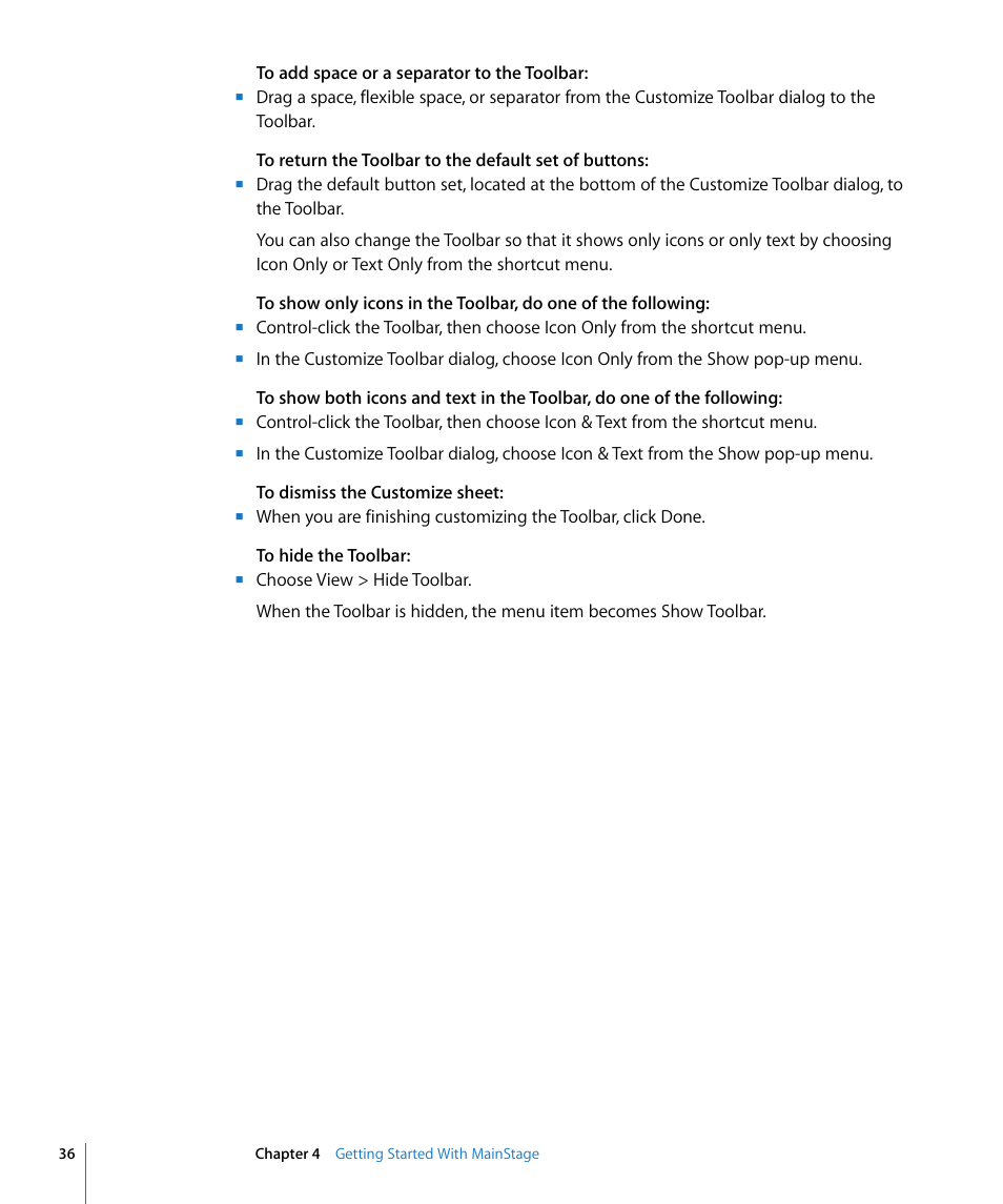 Apple MainStage User Manual | Page 36 / 100