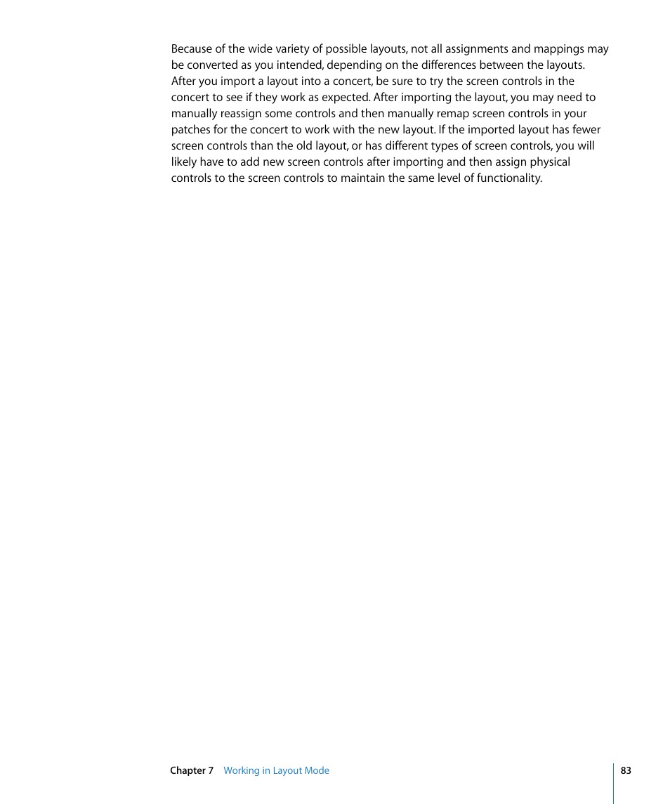 Apple MainStage User Manual | Page 83 / 100