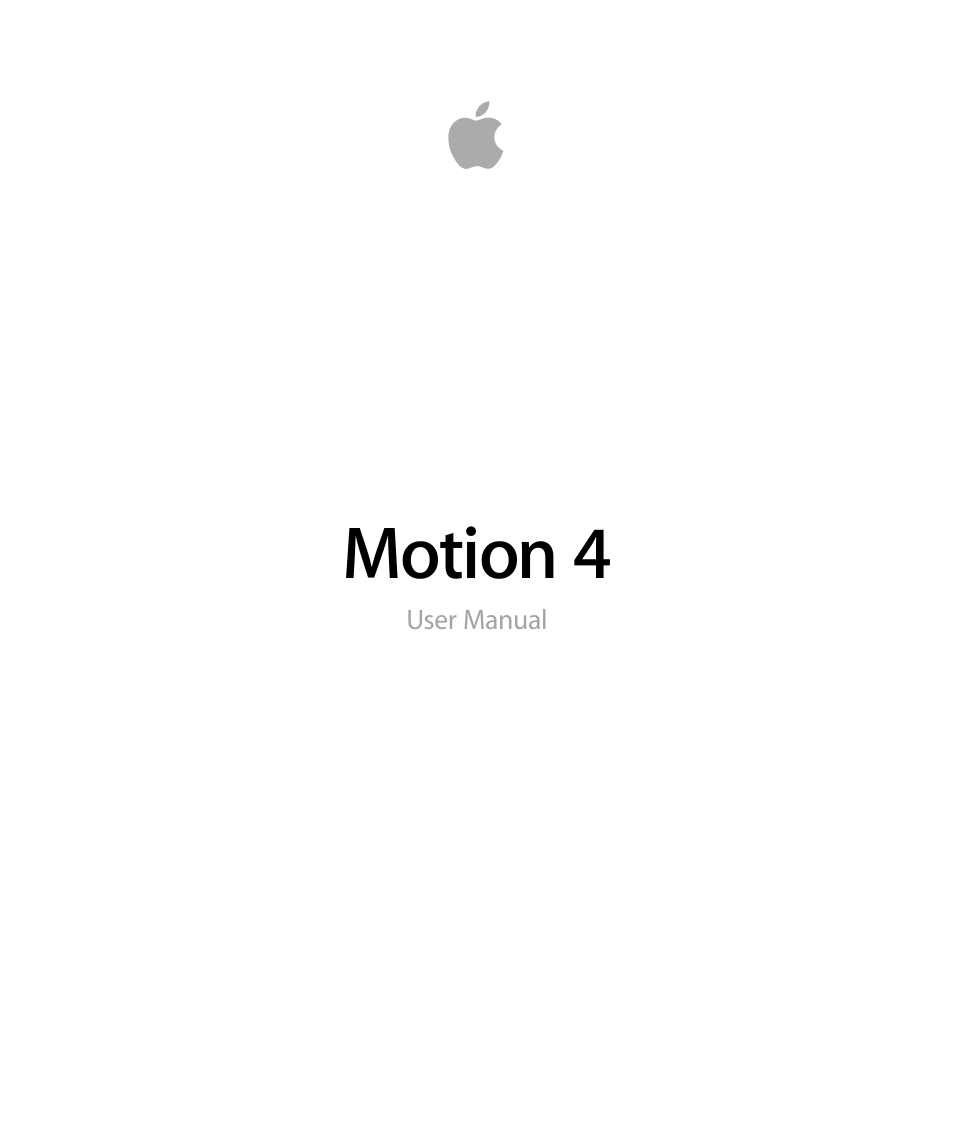 Apple Motion 4 User Manual | 1498 pages