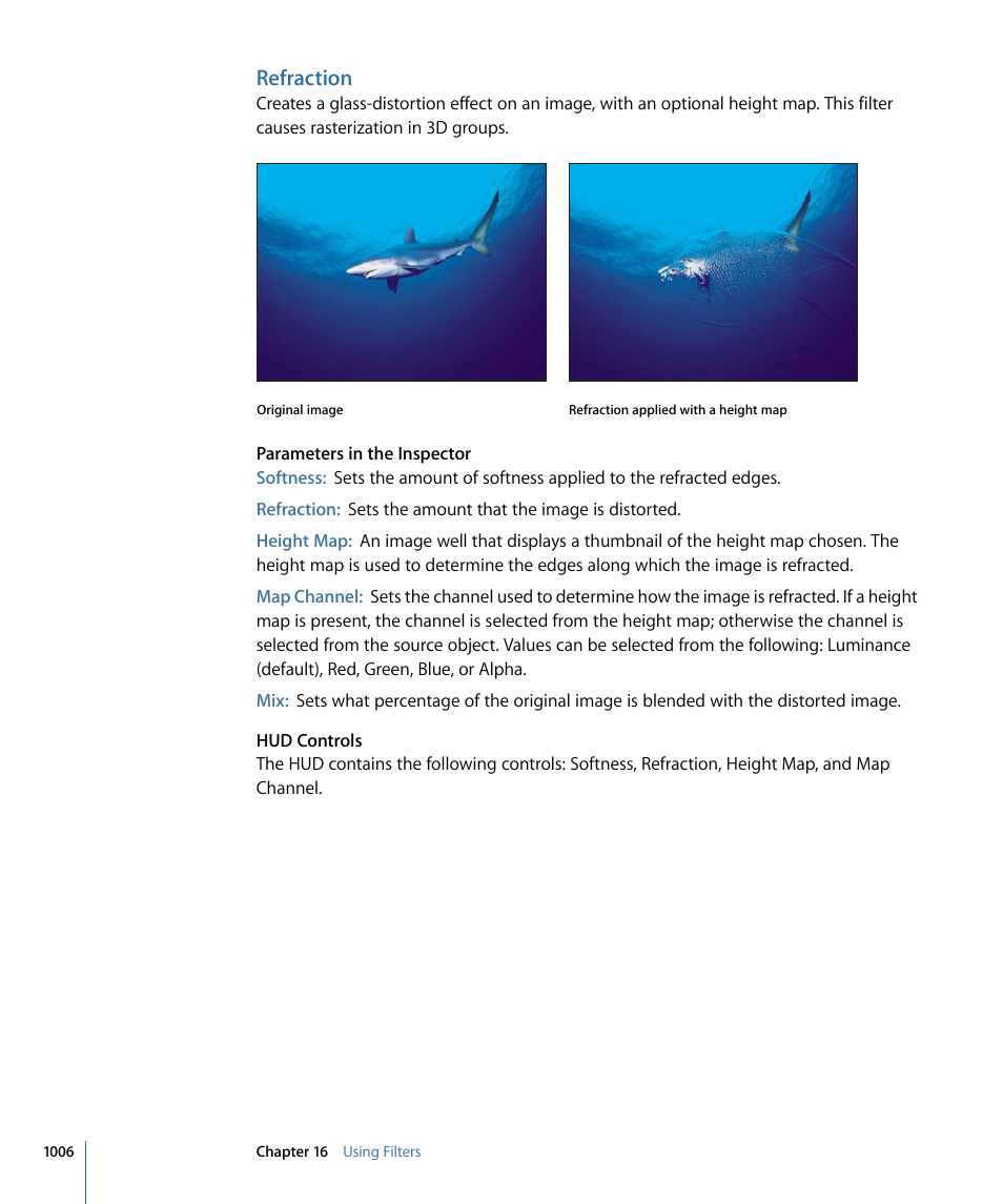 Refraction | Apple Motion 4 User Manual | Page 1006 / 1498