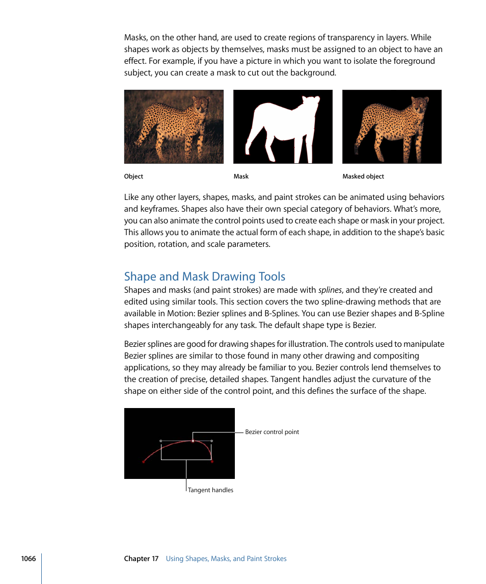 Shape and mask drawing tools | Apple Motion 4 User Manual | Page 1066 / 1498