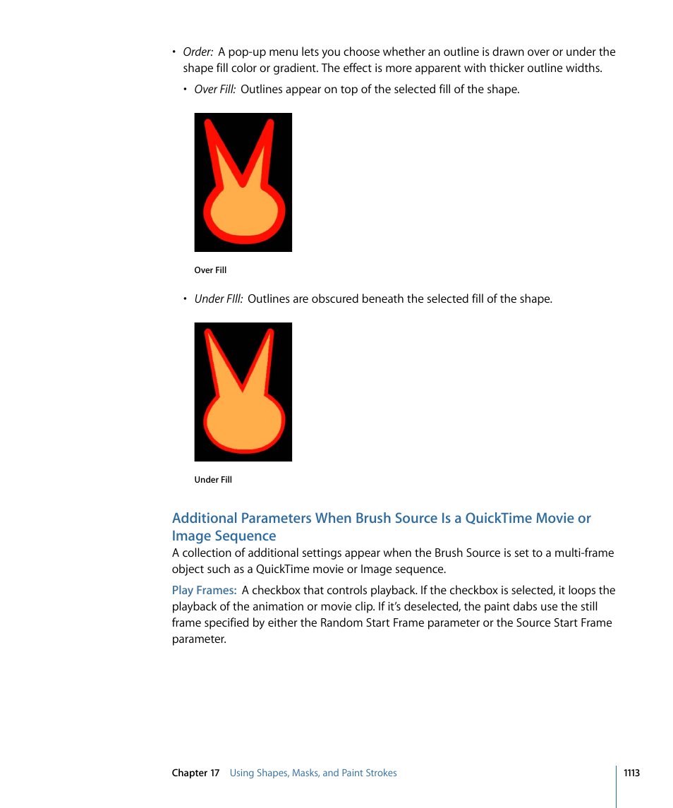 Additional parameters when | Apple Motion 4 User Manual | Page 1113 / 1498