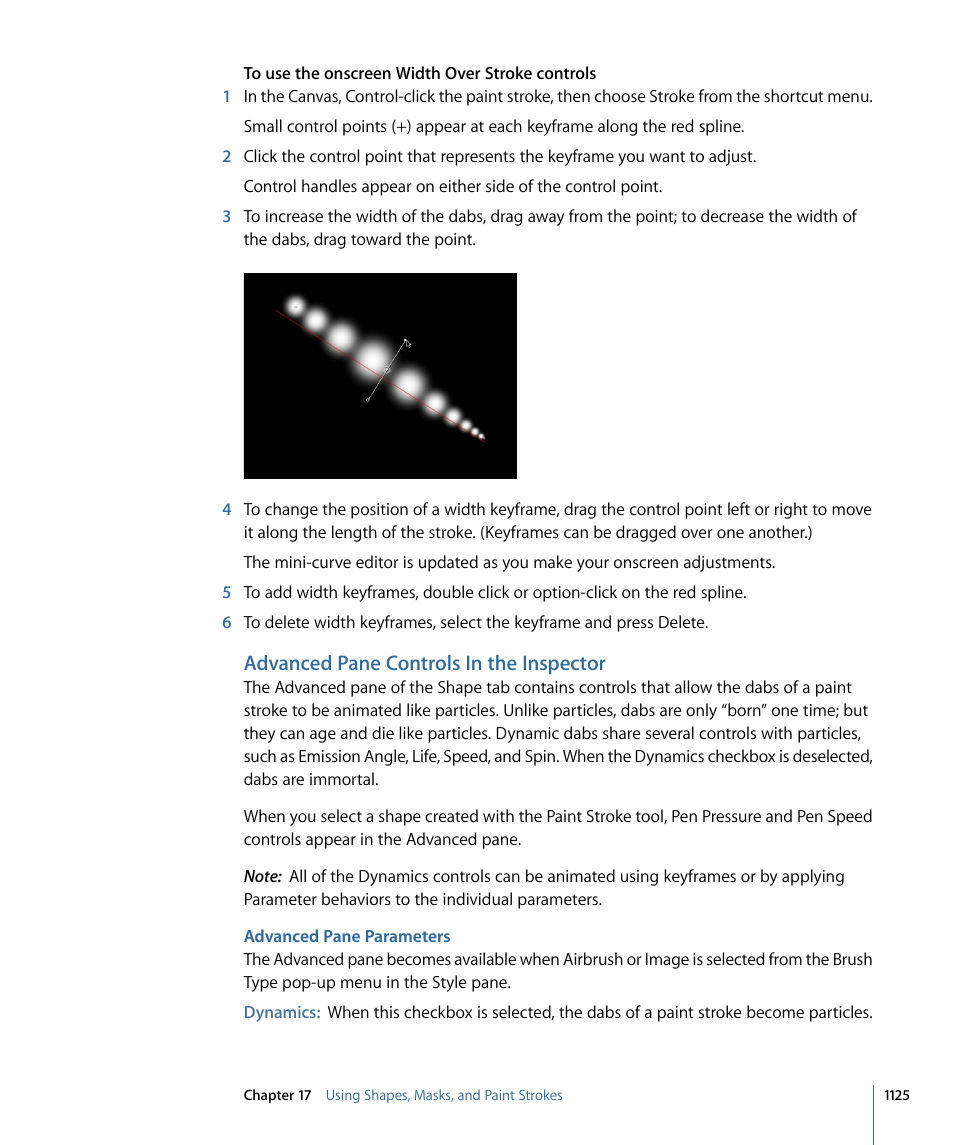 Advanced pane controls in the inspector, Advanced pane parameters | Apple Motion 4 User Manual | Page 1125 / 1498