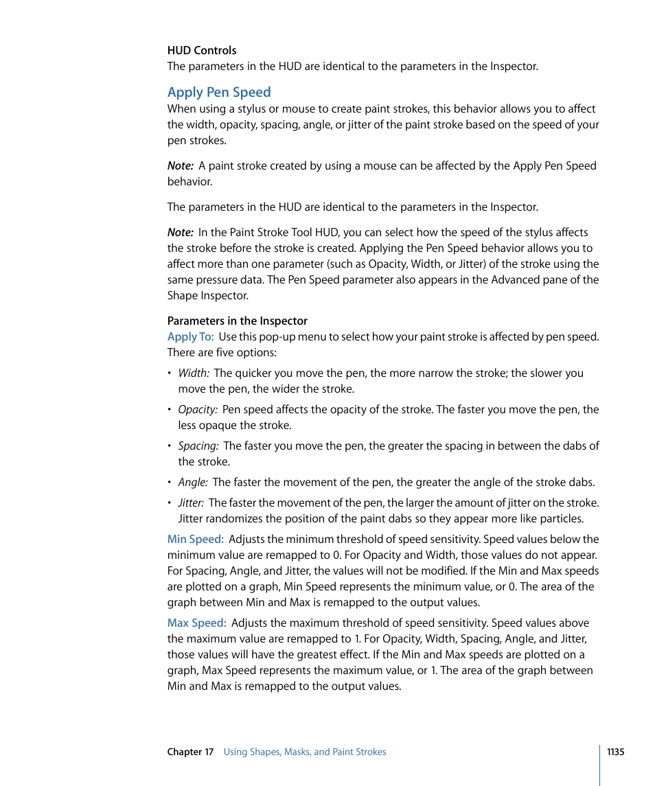 Apply pen speed | Apple Motion 4 User Manual | Page 1135 / 1498