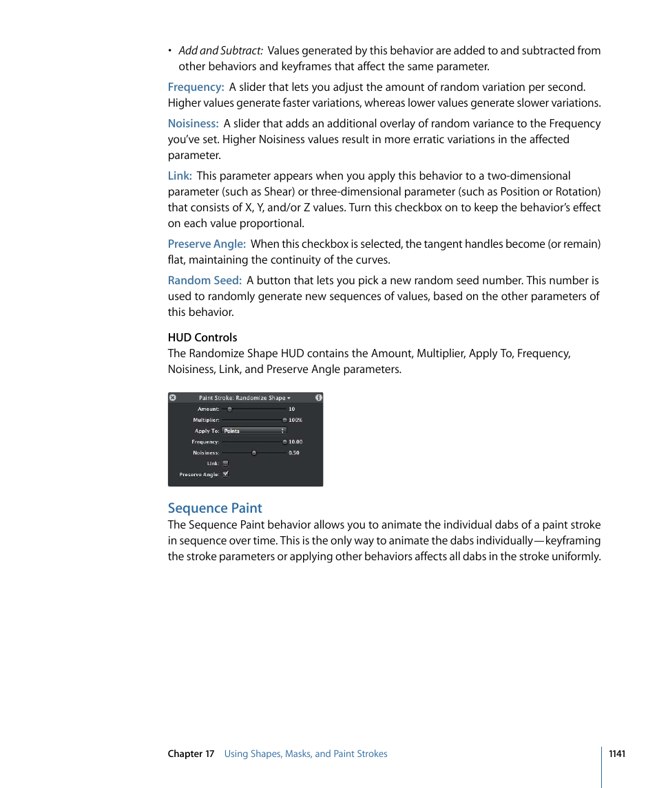 Sequence paint | Apple Motion 4 User Manual | Page 1141 / 1498