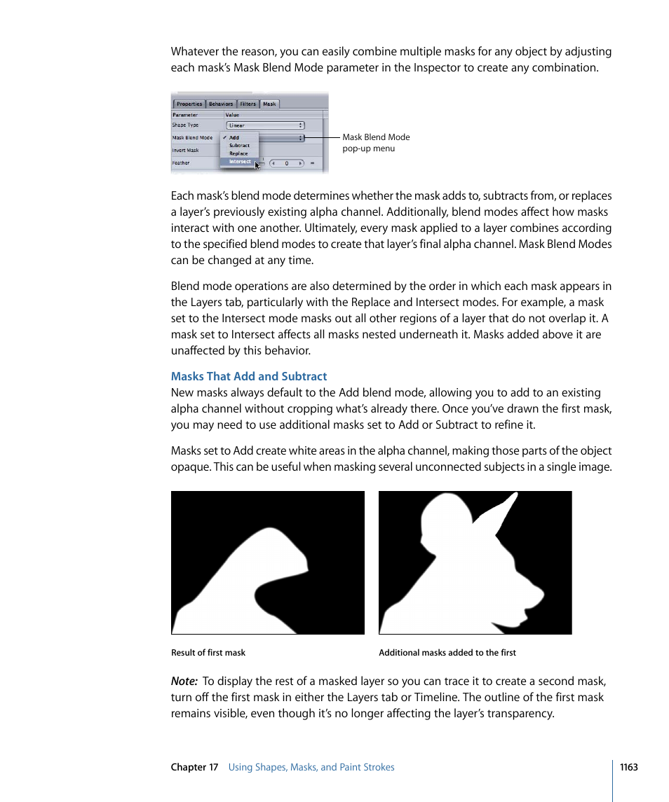 Masks that add and subtract | Apple Motion 4 User Manual | Page 1163 / 1498
