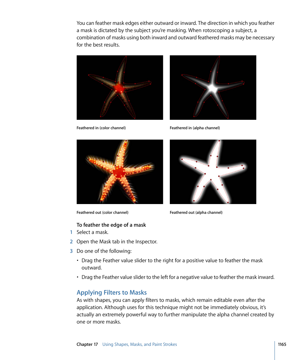 Applying filters to masks | Apple Motion 4 User Manual | Page 1165 / 1498