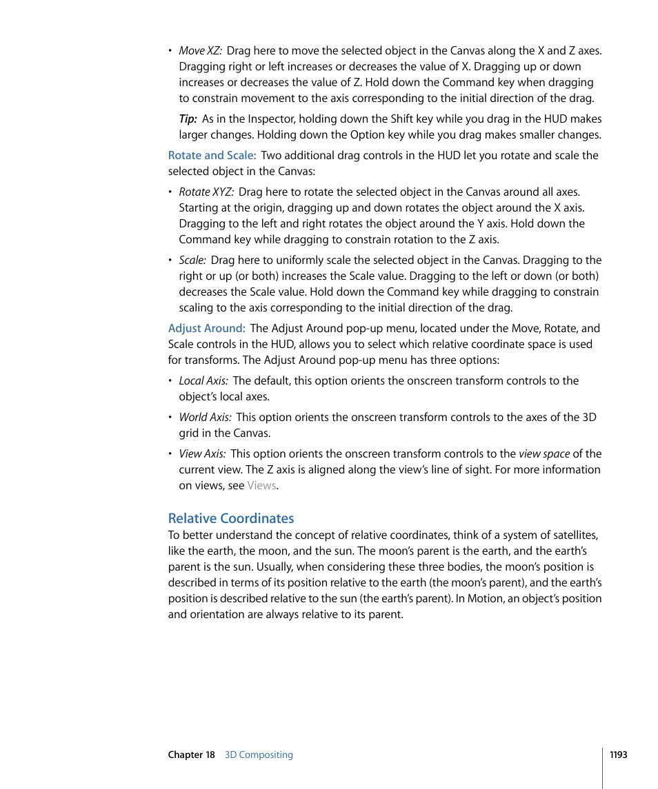 Relative coordinates | Apple Motion 4 User Manual | Page 1193 / 1498