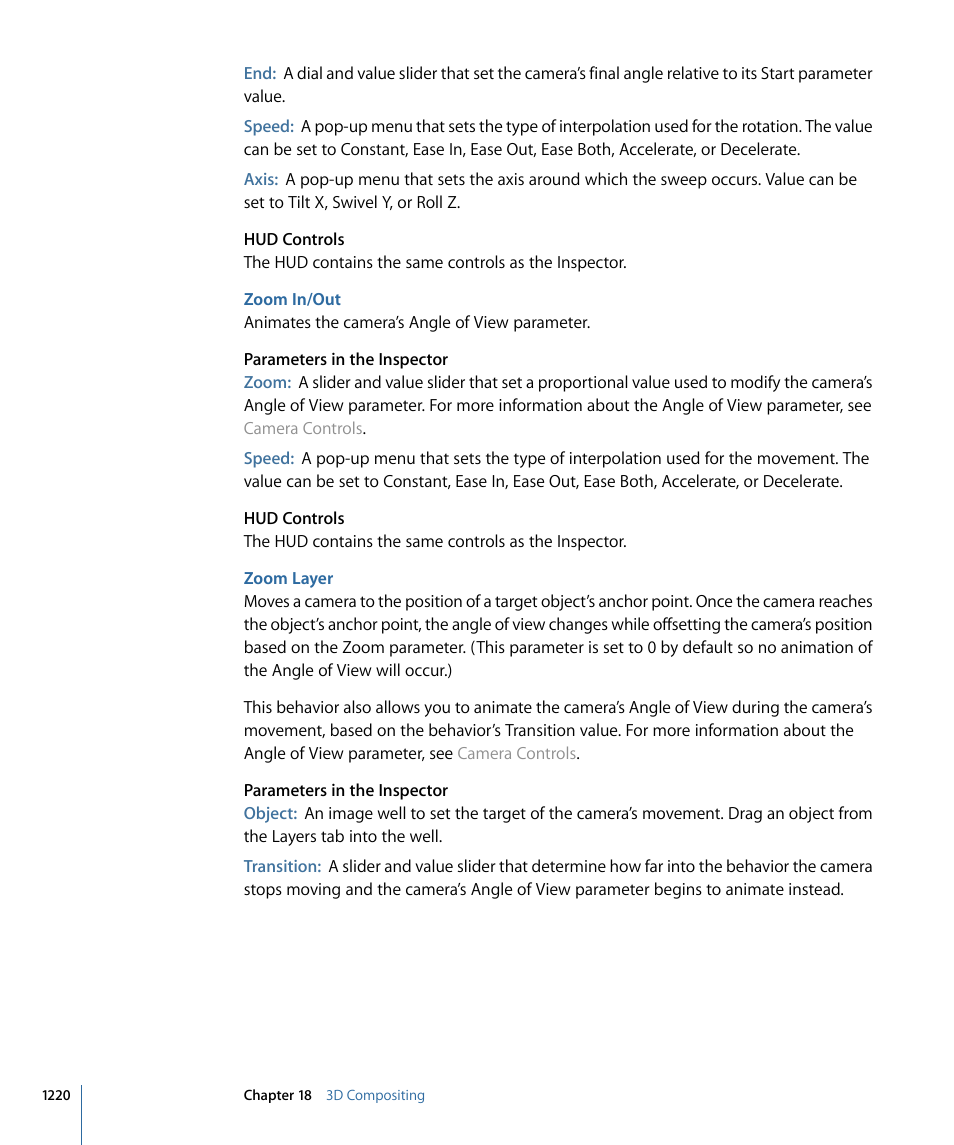 Zoom in/out, Zoom layer | Apple Motion 4 User Manual | Page 1220 / 1498