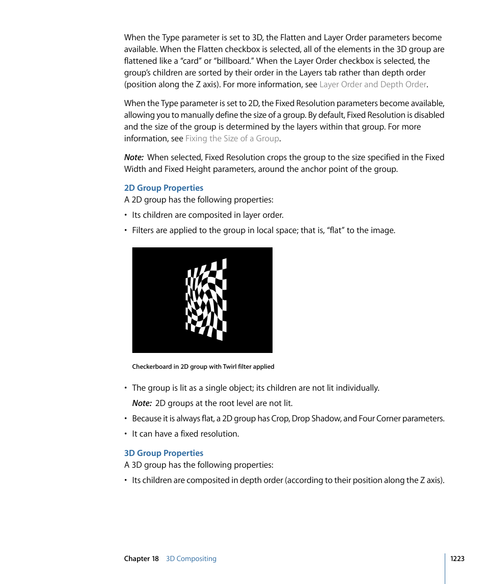 2d group properties, 3d group properties | Apple Motion 4 User Manual | Page 1223 / 1498