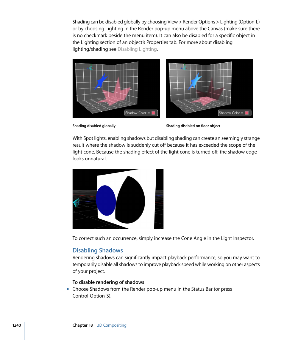 Disabling shadows | Apple Motion 4 User Manual | Page 1240 / 1498