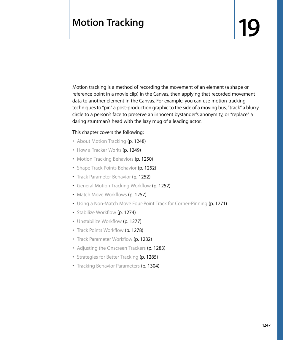 Motion tracking | Apple Motion 4 User Manual | Page 1247 / 1498