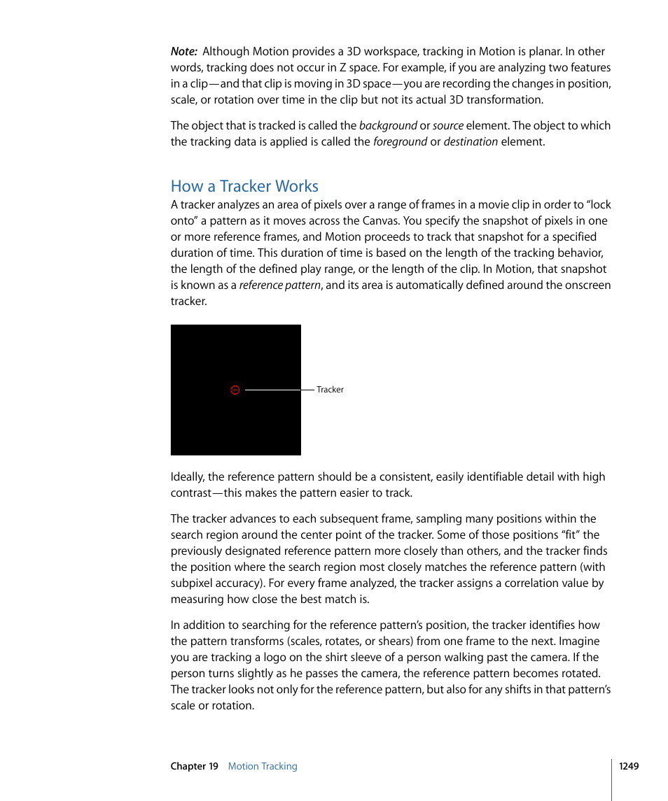How a tracker works | Apple Motion 4 User Manual | Page 1249 / 1498