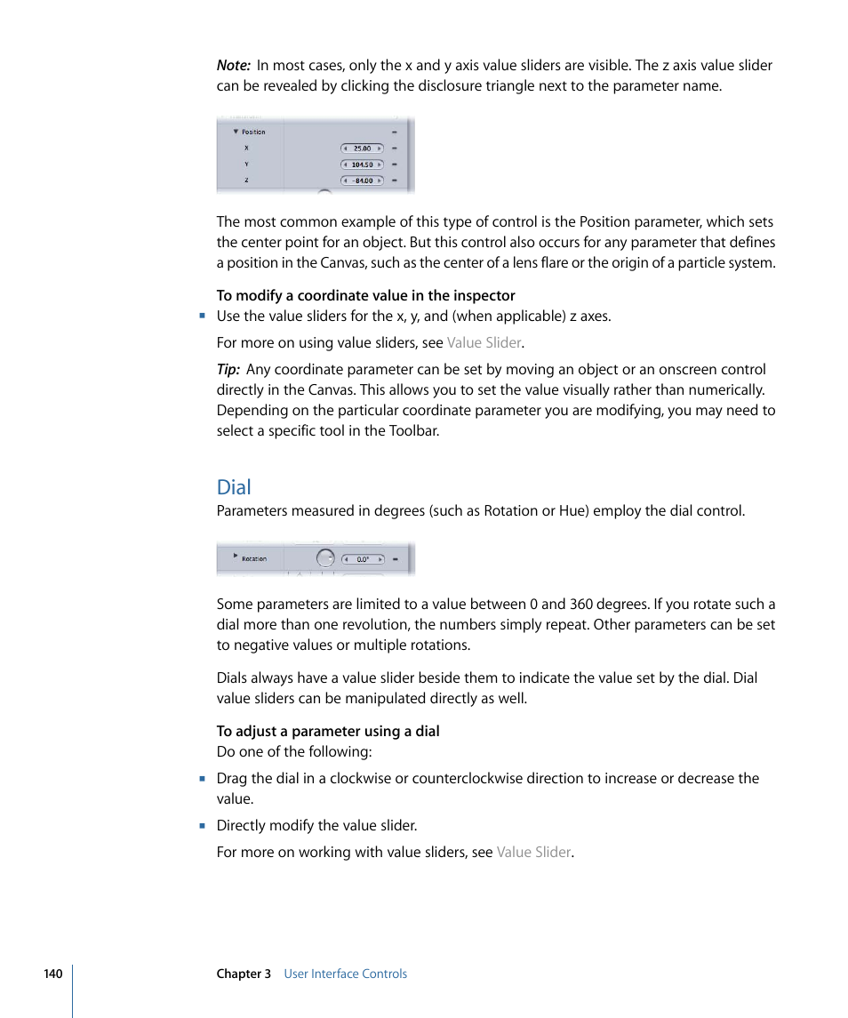 Dial | Apple Motion 4 User Manual | Page 140 / 1498