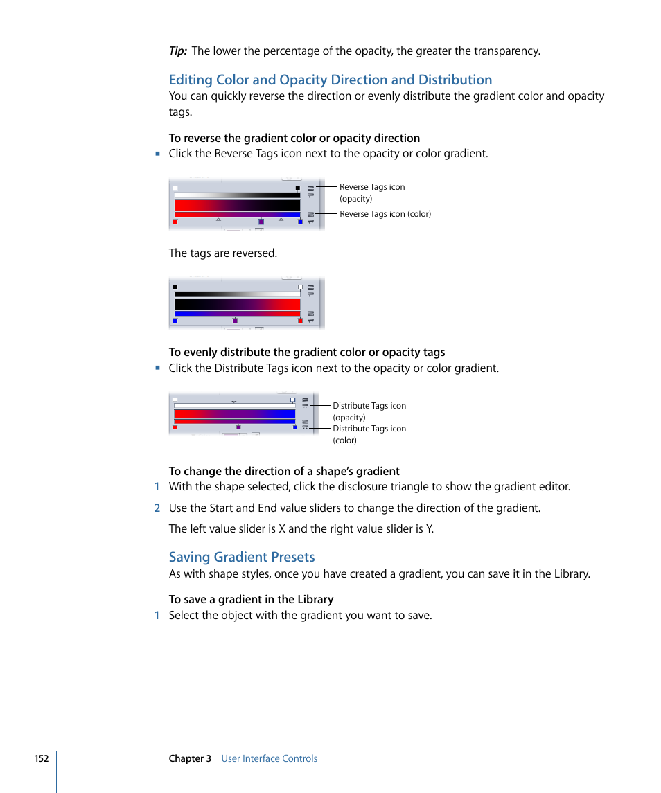 Saving gradient presets | Apple Motion 4 User Manual | Page 152 / 1498