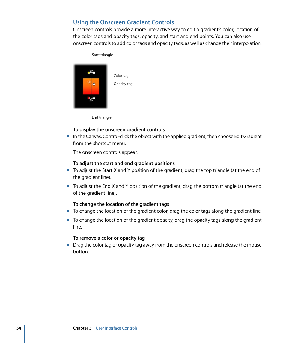 Using the onscreen gradient controls | Apple Motion 4 User Manual | Page 154 / 1498