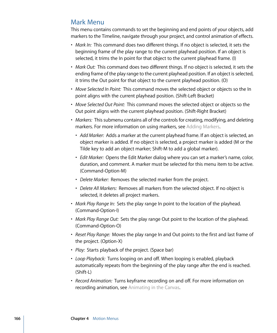 Mark menu | Apple Motion 4 User Manual | Page 166 / 1498