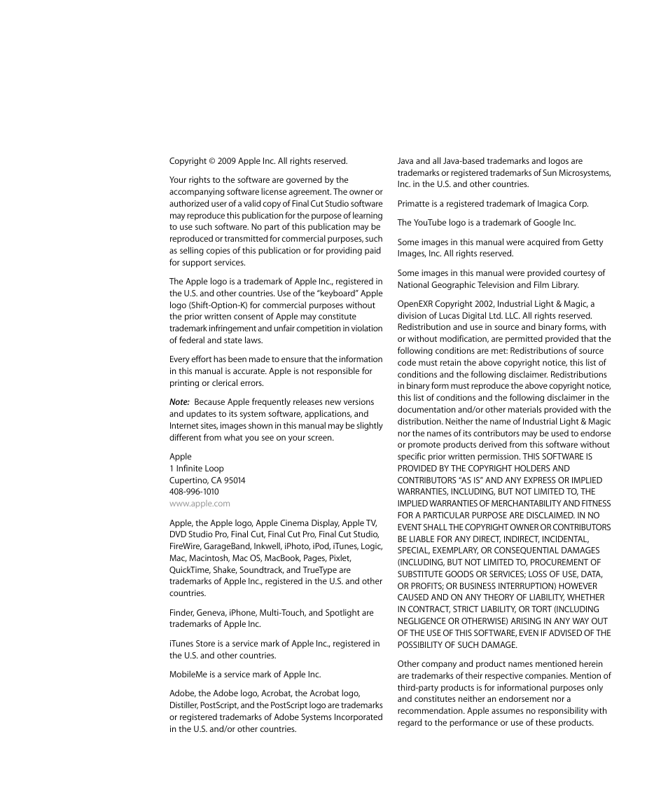 Apple Motion 4 User Manual | Page 2 / 1498