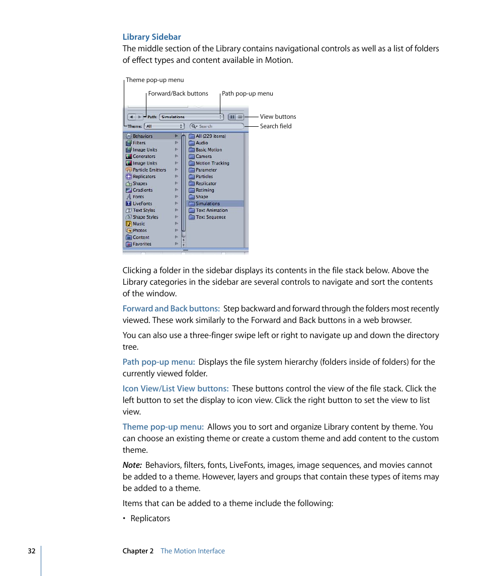 Library sidebar | Apple Motion 4 User Manual | Page 32 / 1498
