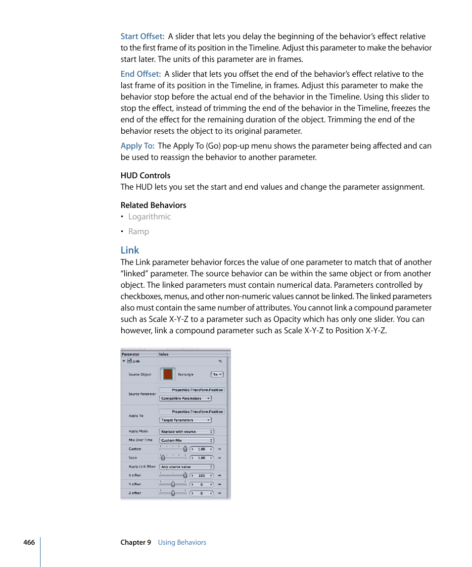 Link | Apple Motion 4 User Manual | Page 466 / 1498