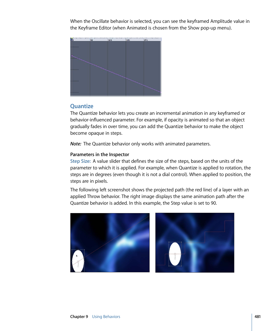 Quantize | Apple Motion 4 User Manual | Page 481 / 1498