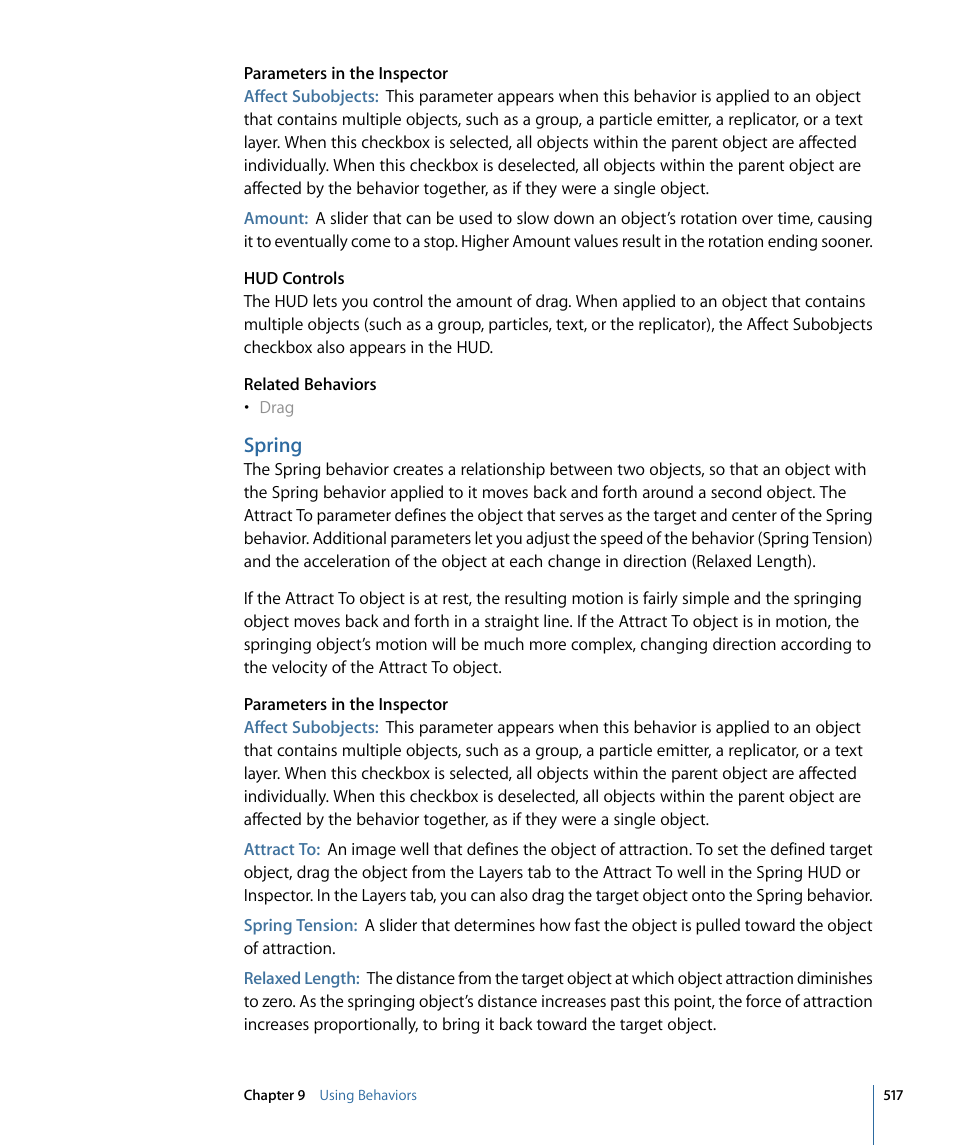Spring | Apple Motion 4 User Manual | Page 517 / 1498