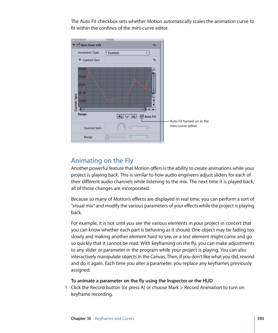 Animating on the fly | Apple Motion 4 User Manual | Page 593 / 1498