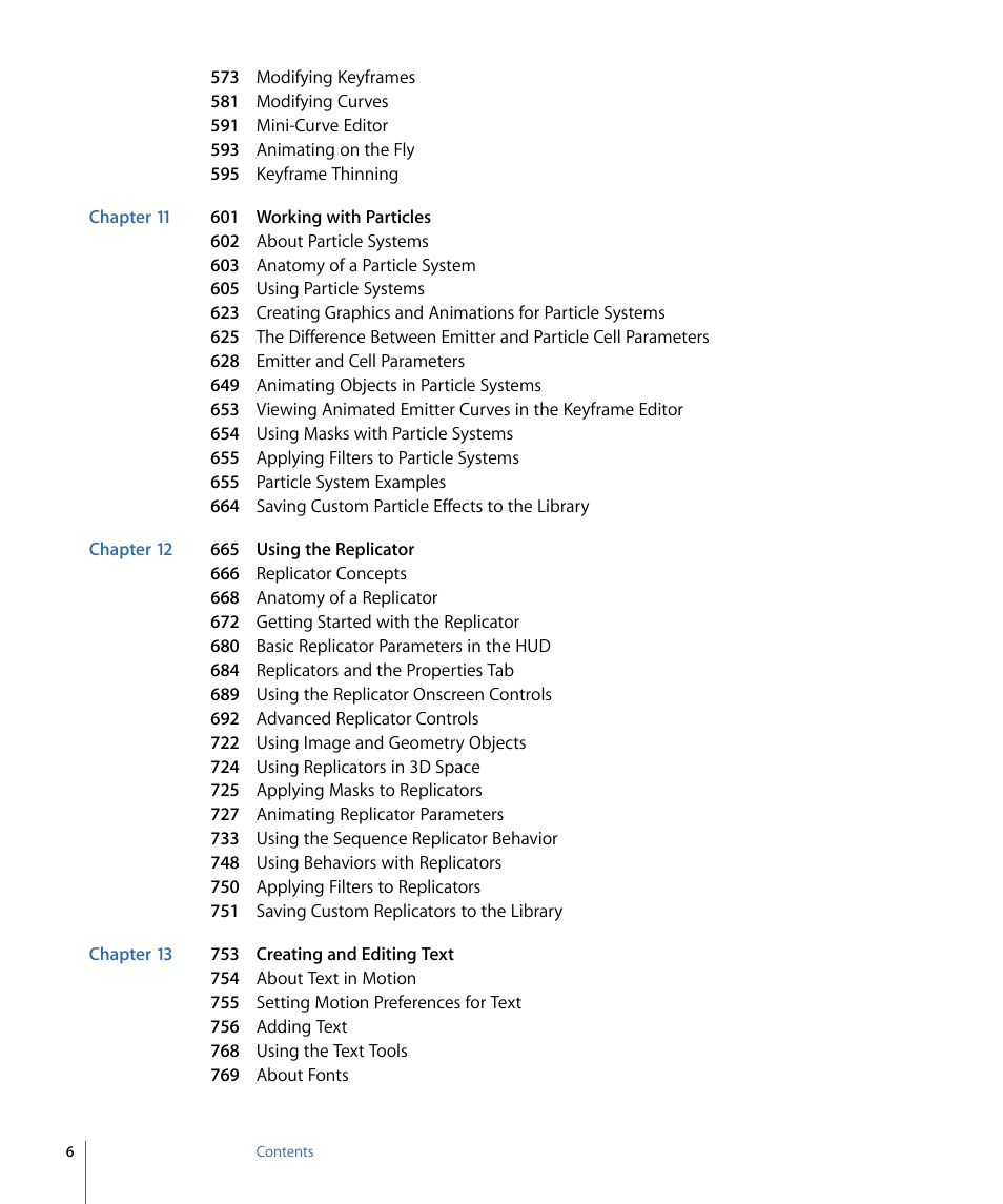 Apple Motion 4 User Manual | Page 6 / 1498