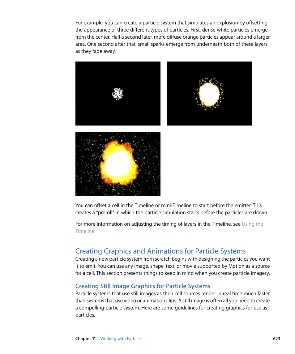 Creating still image graphics for particle systems | Apple Motion 4 User Manual | Page 623 / 1498