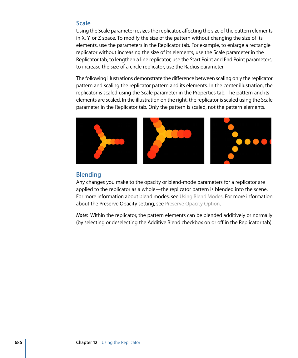 Scale, Blending | Apple Motion 4 User Manual | Page 686 / 1498