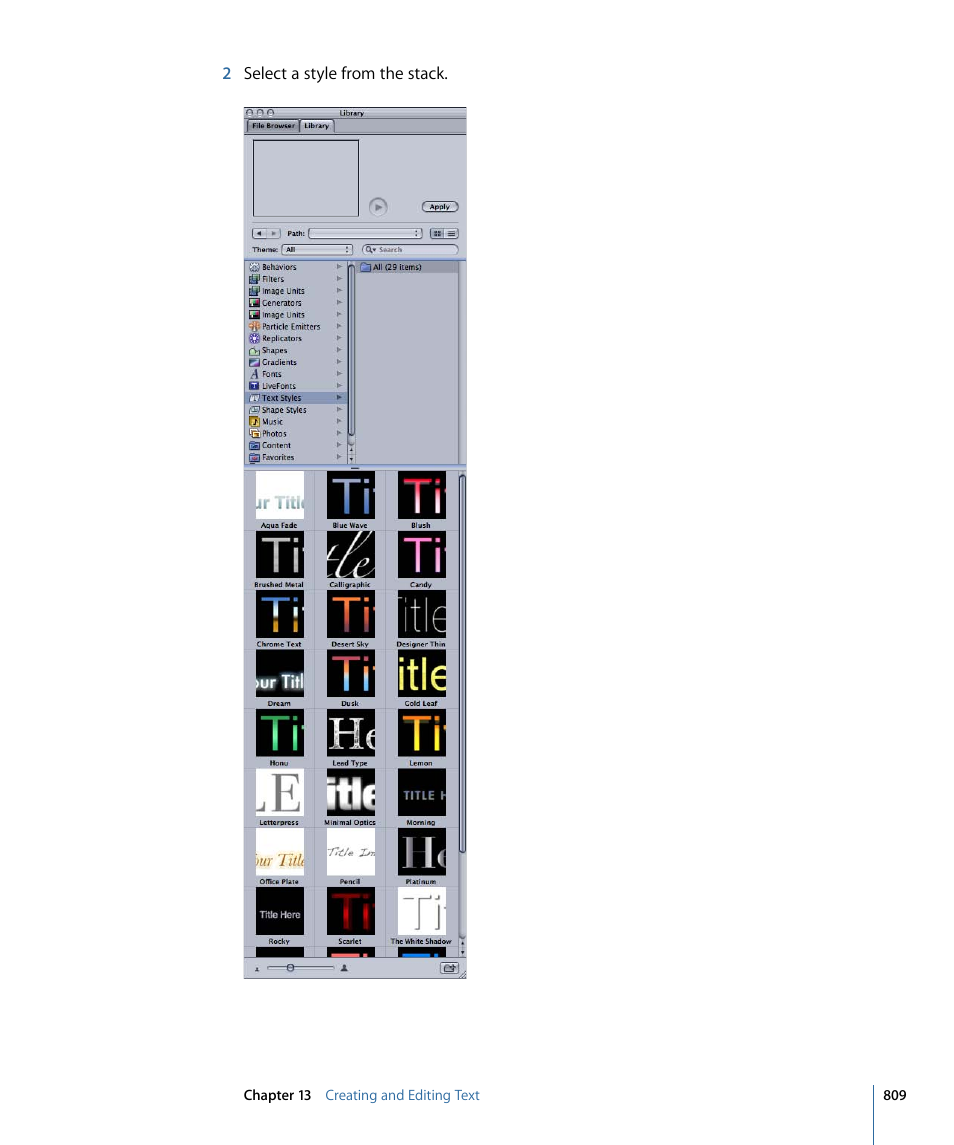 Apple Motion 4 User Manual | Page 809 / 1498