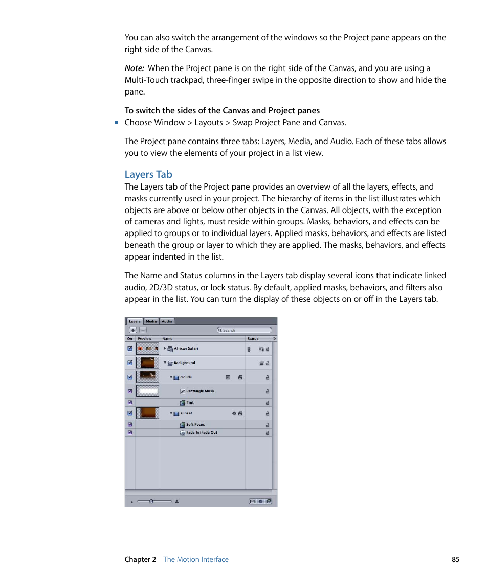 Layers tab | Apple Motion 4 User Manual | Page 85 / 1498