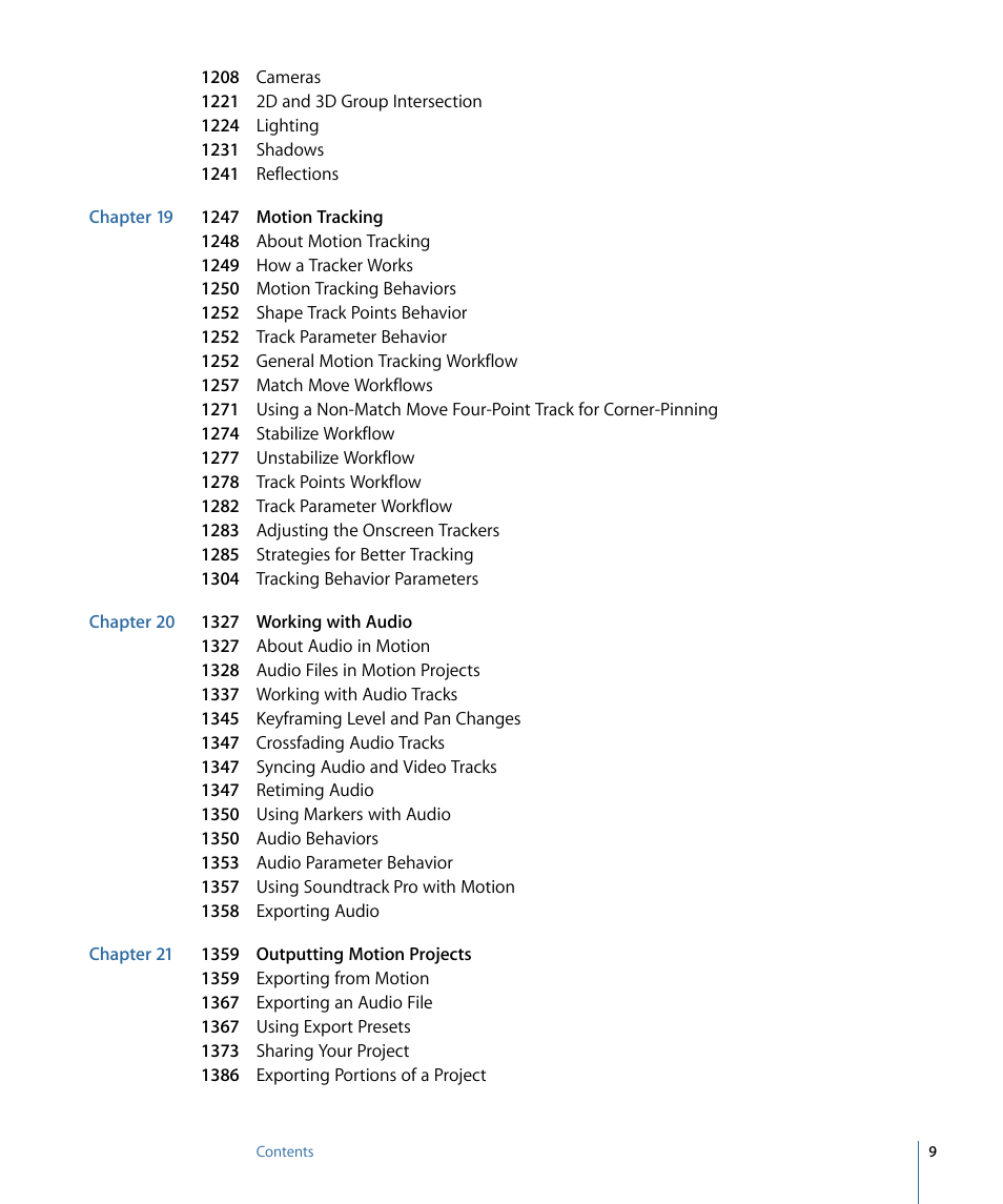 Apple Motion 4 User Manual | Page 9 / 1498